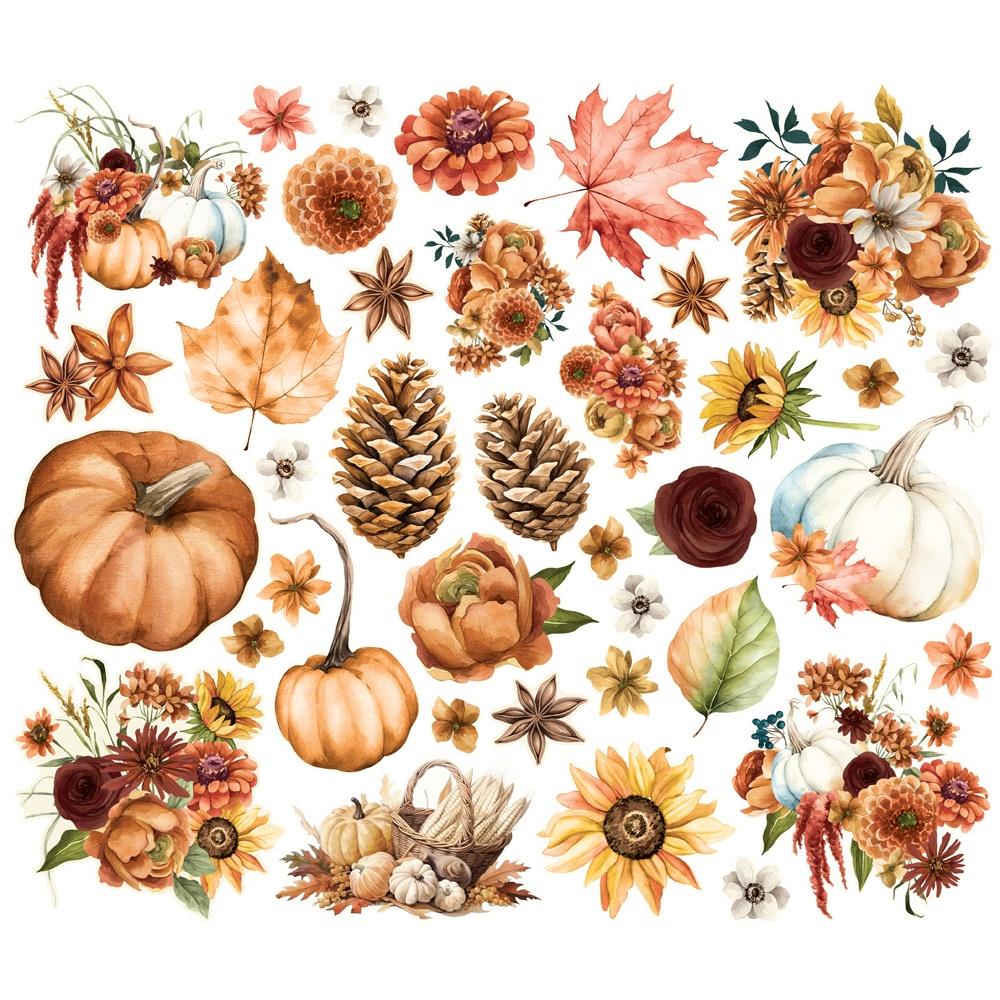 Simple Stories - Autumn Breeze - Bits & Pieces - Floral
