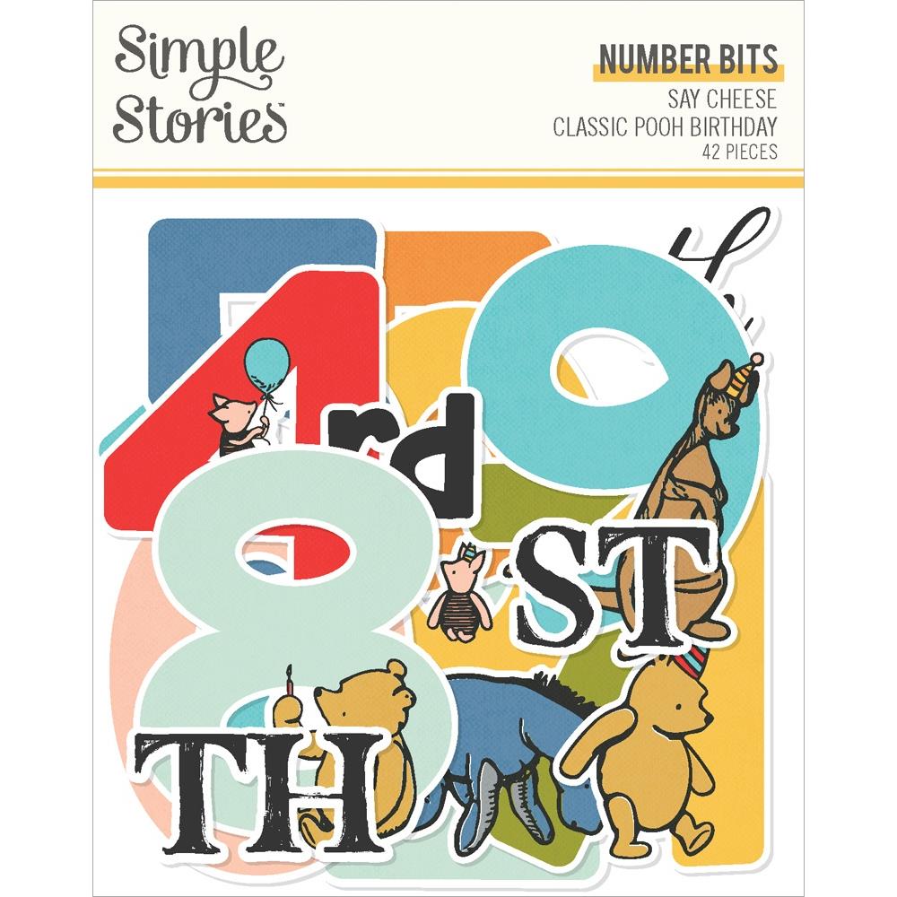 Simple Stories - Classic Pooh Birthday - Bits and pieces - Numbers