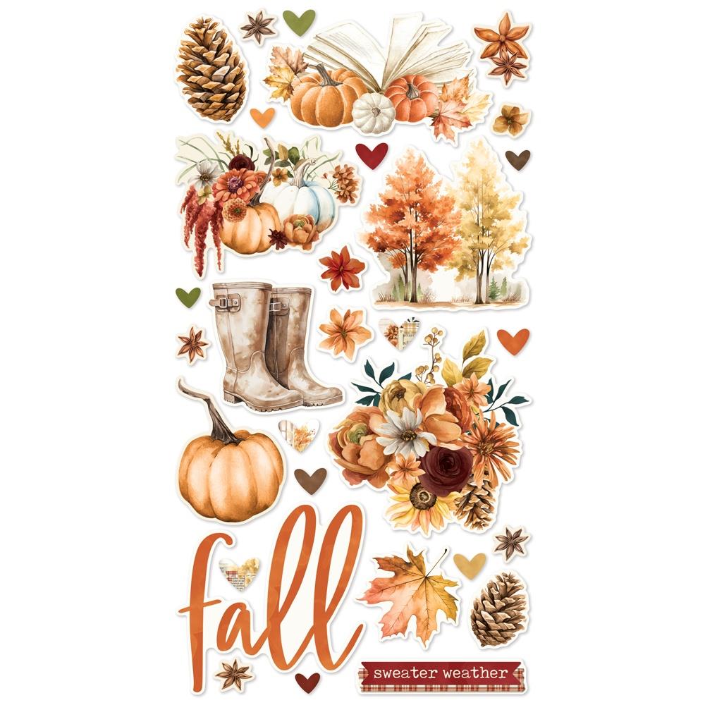 Simple Stories - Autumn Breeze - Chipboard Stickers