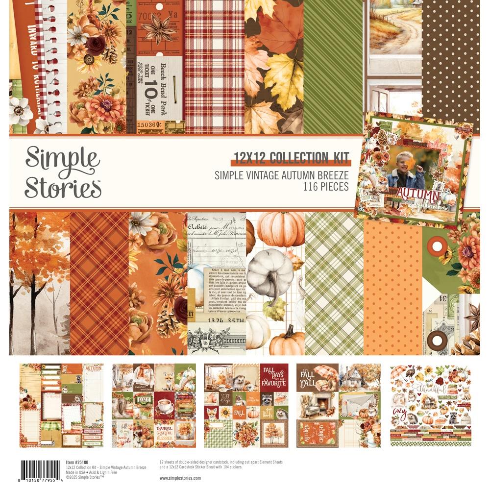 Simple Stories - Autumn Breeze - Collection Kit  - 12 x 12"