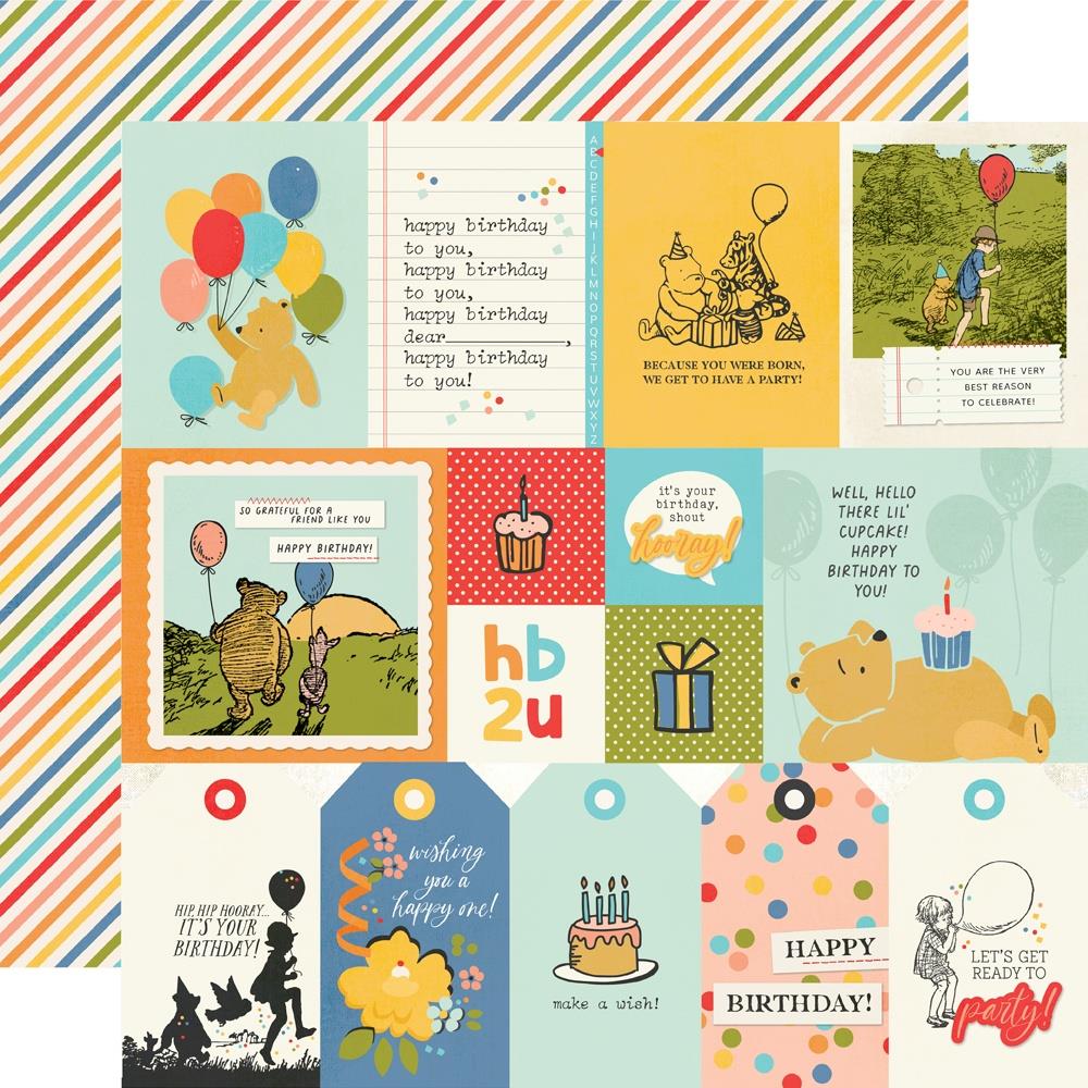 Simple Stories - Classic Pooh Birthday - Elements 1 - 12x12