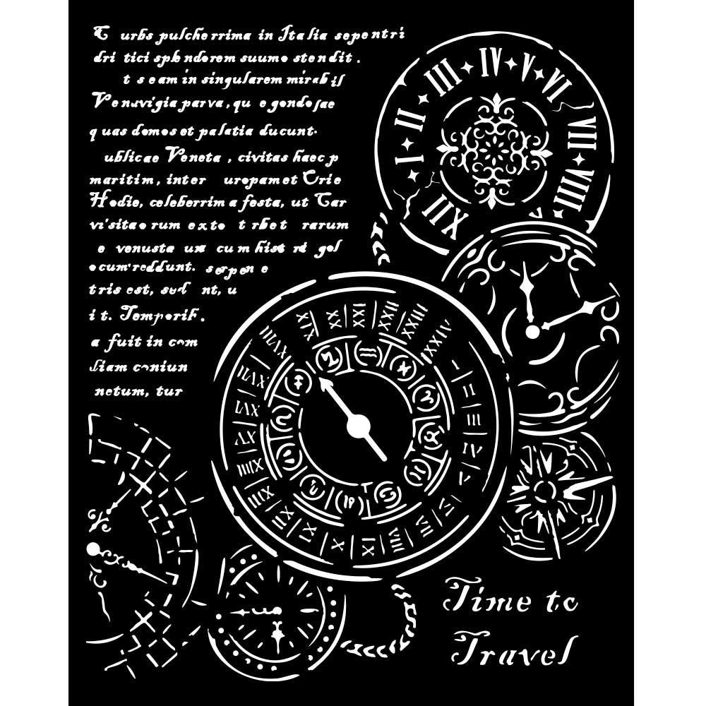 Stamperia - Venice City of Art - Stencil - Time to Travel