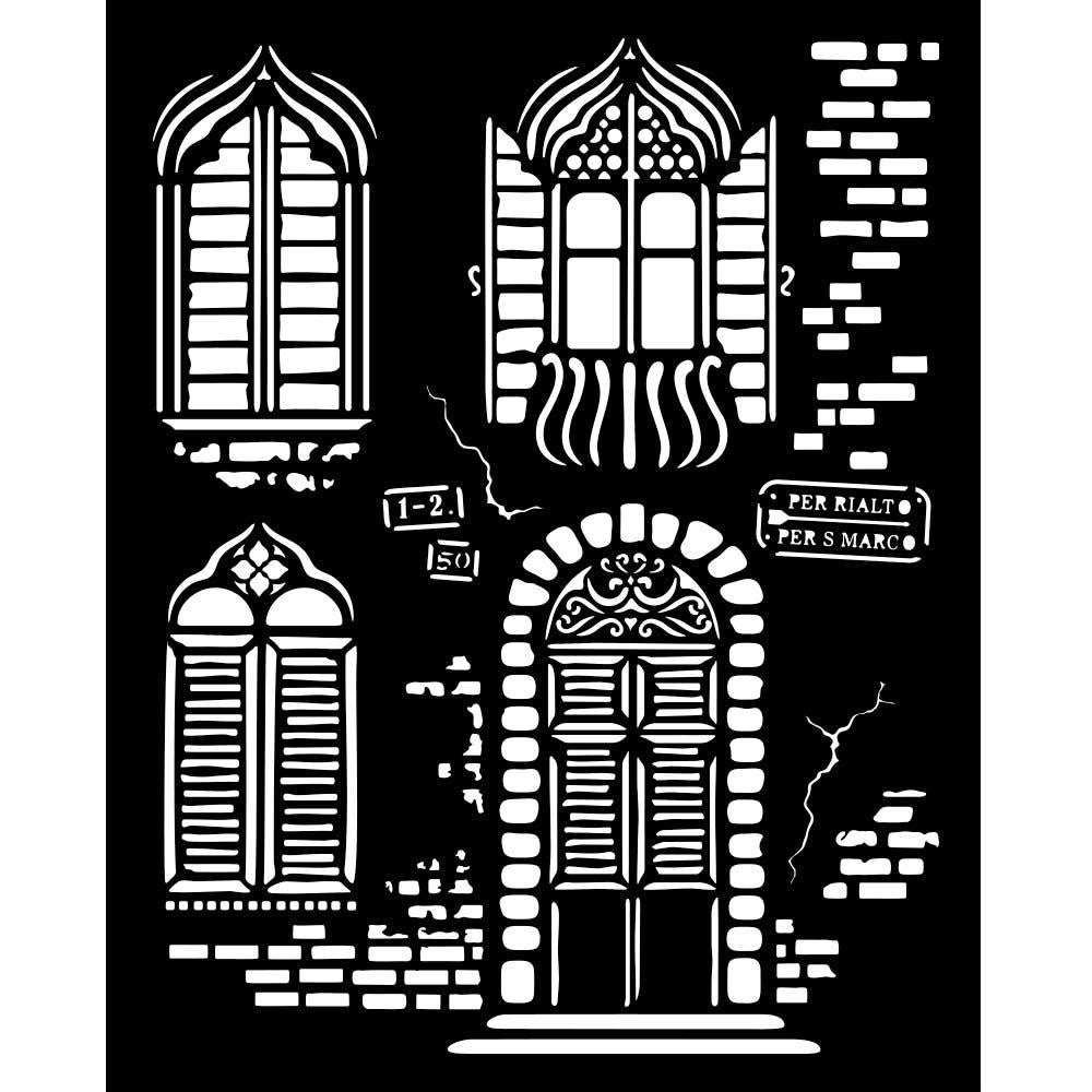 Stamperia - Venice City of Art - Stencil - Windows