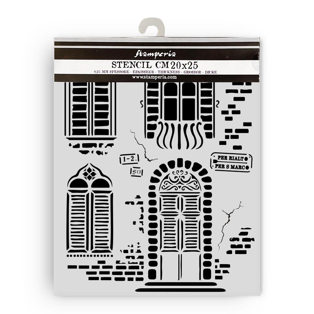 Stamperia - Venice City of Art - Stencil - Windows