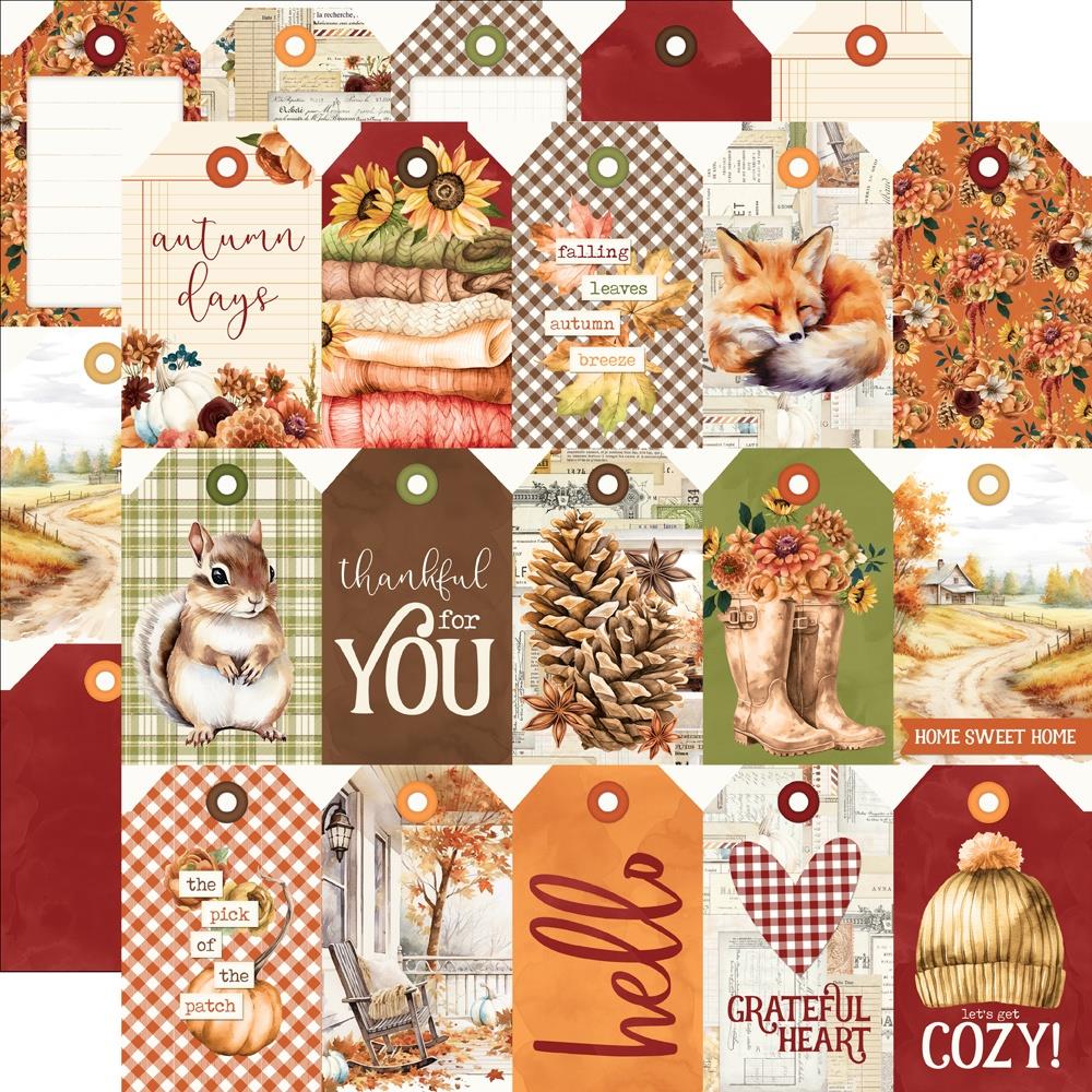 Simple Stories - Autumn Breeze - Tag elements - 12x12