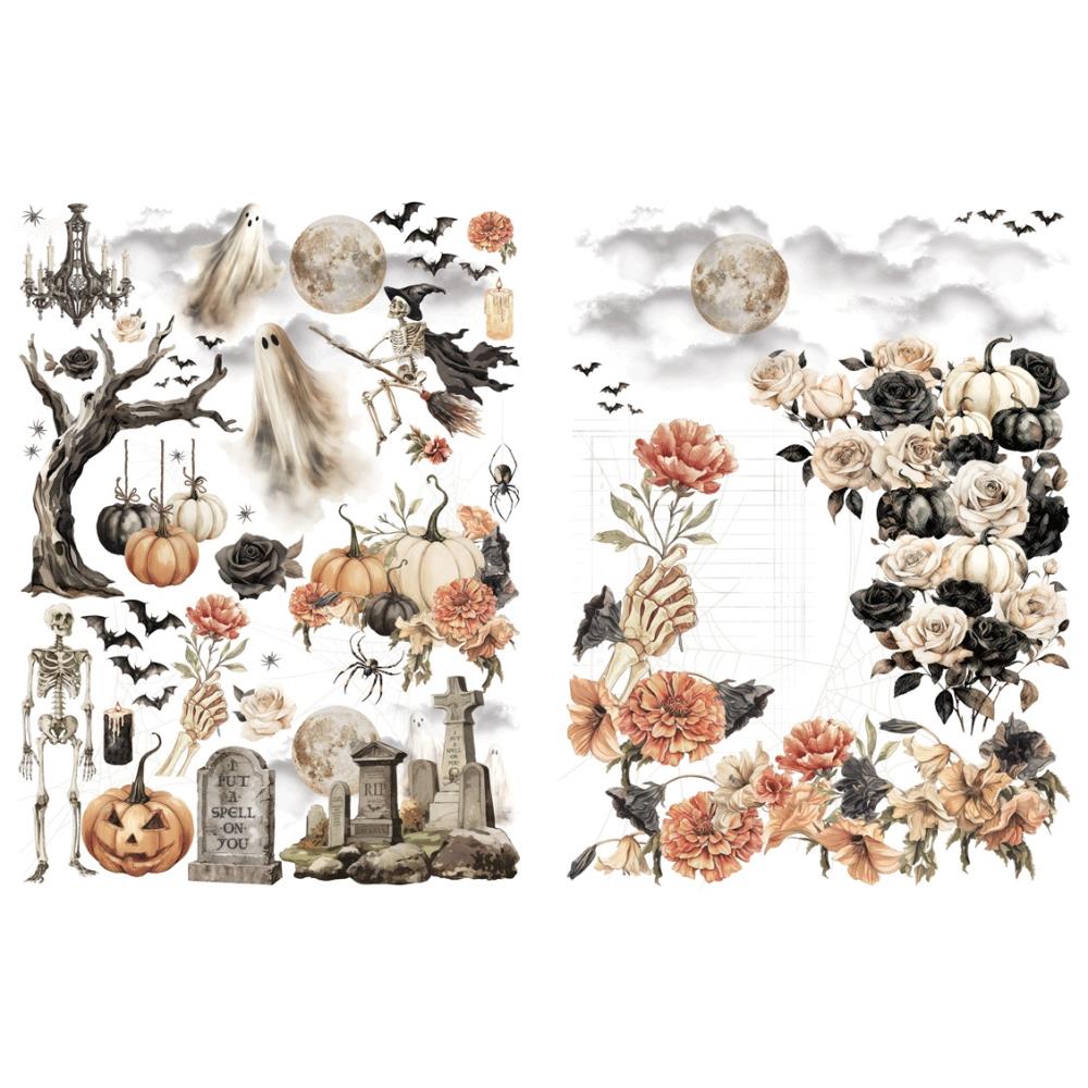 Graphic 45 - Rub On Transfers - Ghostly Greetings