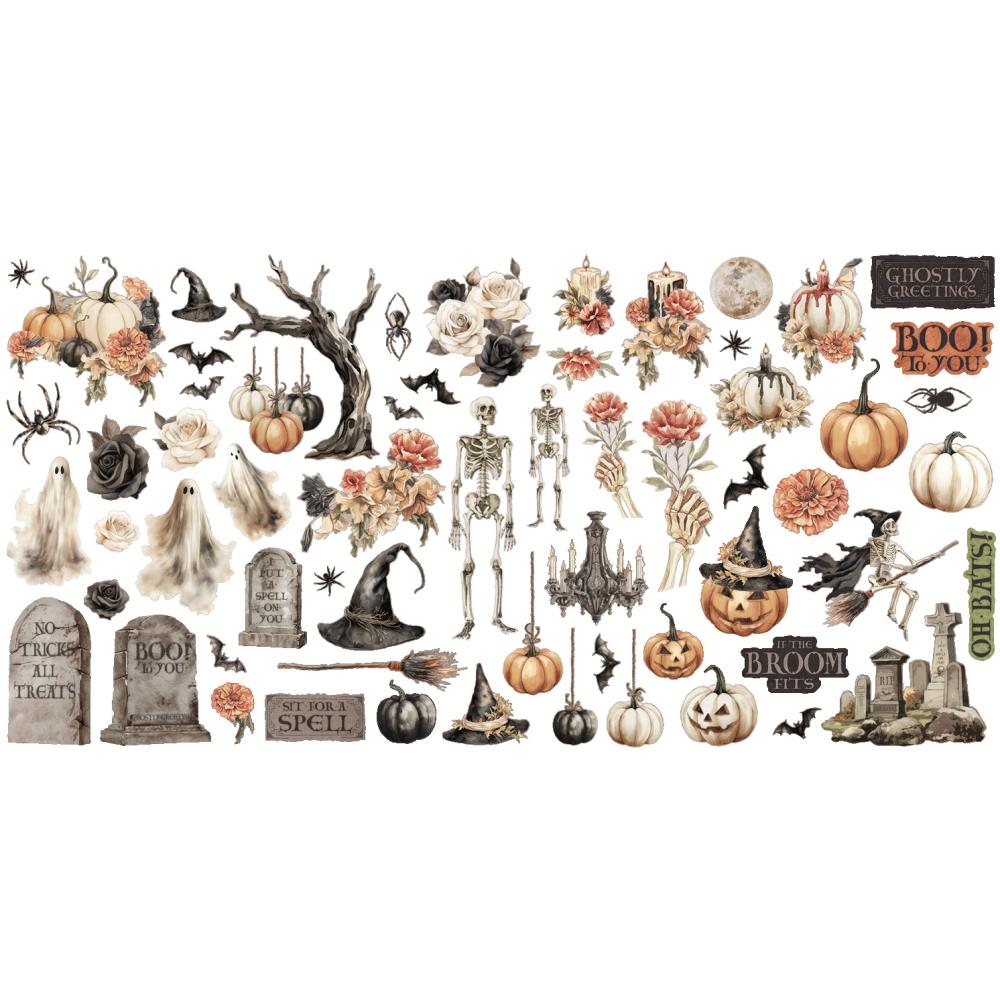 Graphic 45 -  Ghostly Greetings - Ephemera Die Cuts