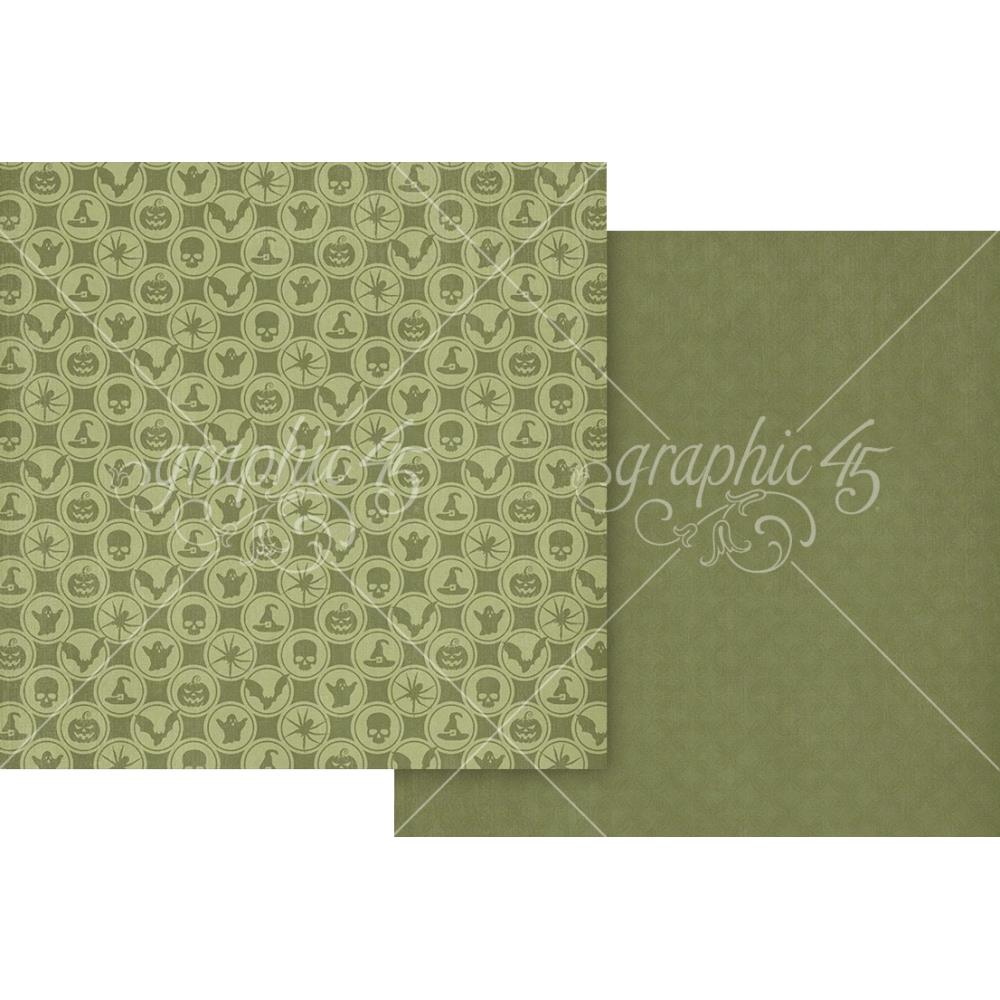 Graphic 45 - Ghostly Greetings - Paper Pad  8x8"
