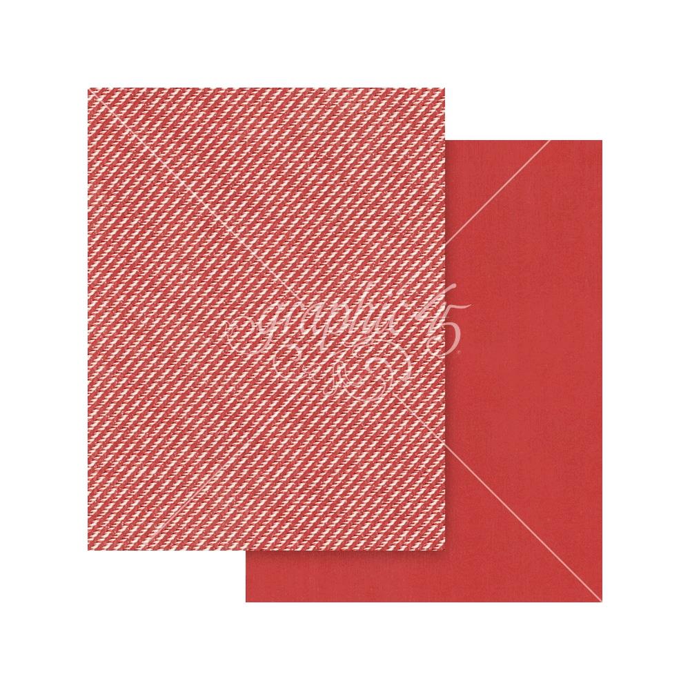 Graphic 45 -  Deck The Halls - Patterns & Solids Paper Pad - 8,5 x 11"