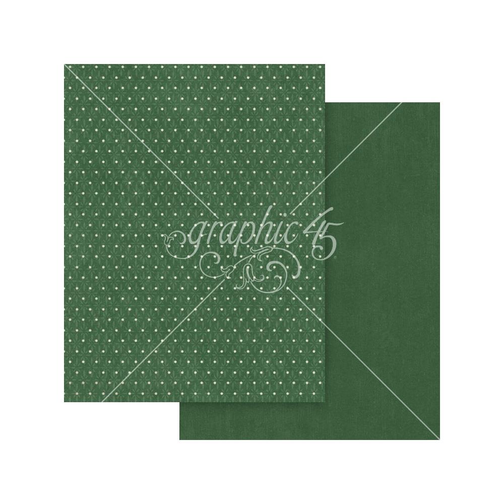 Graphic 45 -  Deck The Halls - Patterns & Solids Paper Pad - 8,5 x 11"