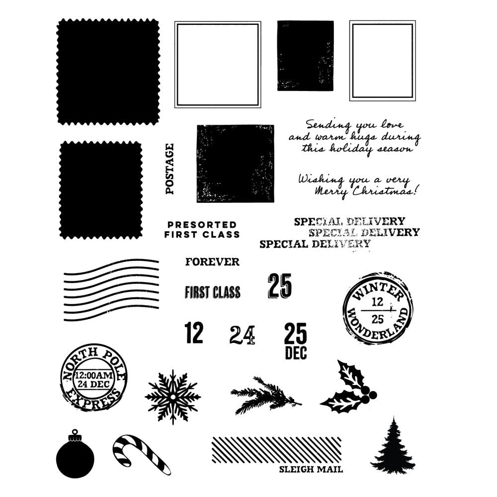 Sizzix - 49 & Market - Framelits dies & clear stamp - Special Delivery