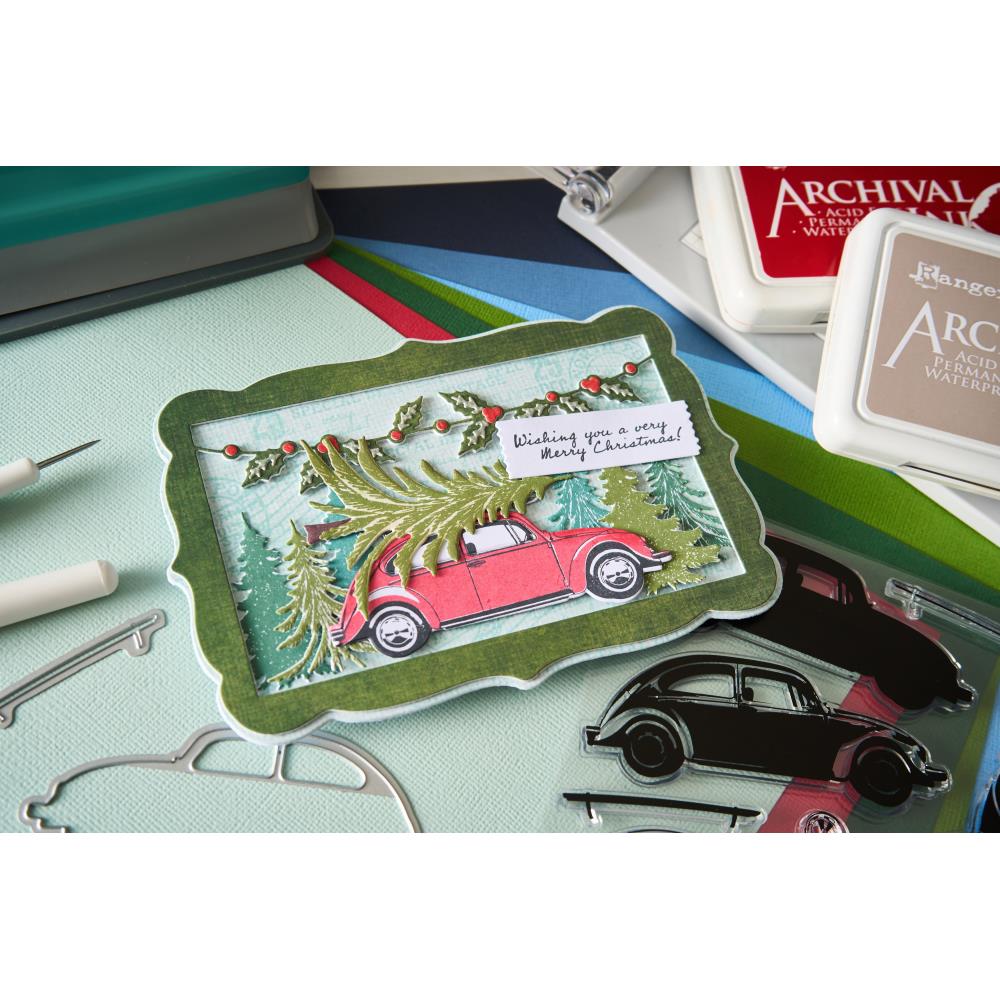 Sizzix - 49 & Market - Framelits dies & clear stamp - Journey Home