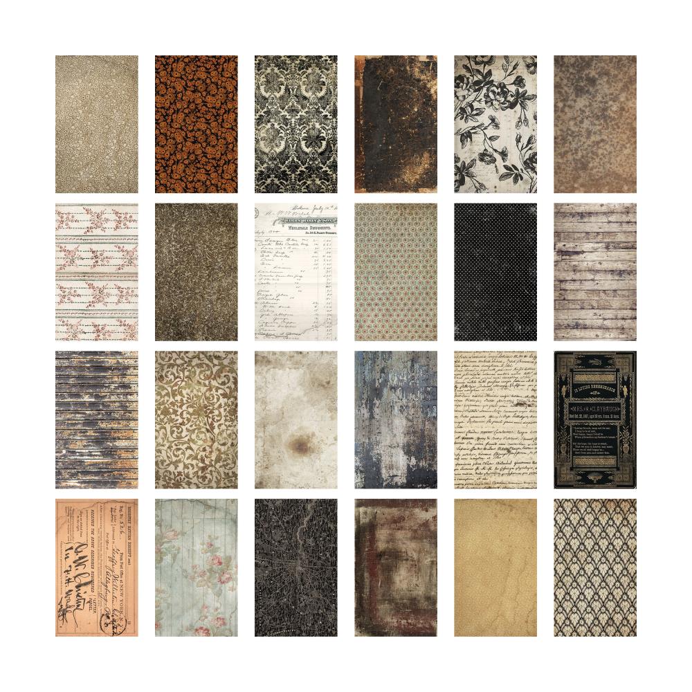 Tim Holtz - Idea-Ology - Halloween - Backdrops Double-Sided Cardstock