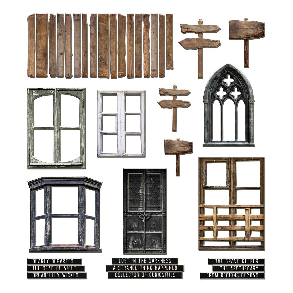 Tim Holtz - Idea-Olog - Halloween - Baseboard Frames