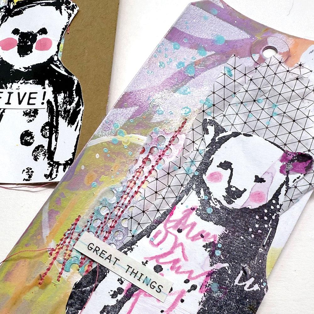 Dina Wakley Media - Stamps - Regal Bears