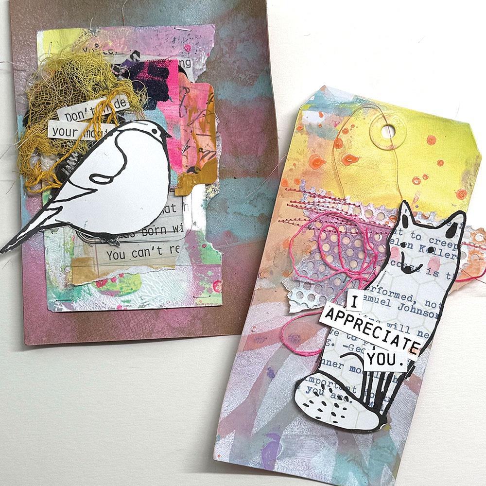 Dina Wakley Media - Stamps - Woodland