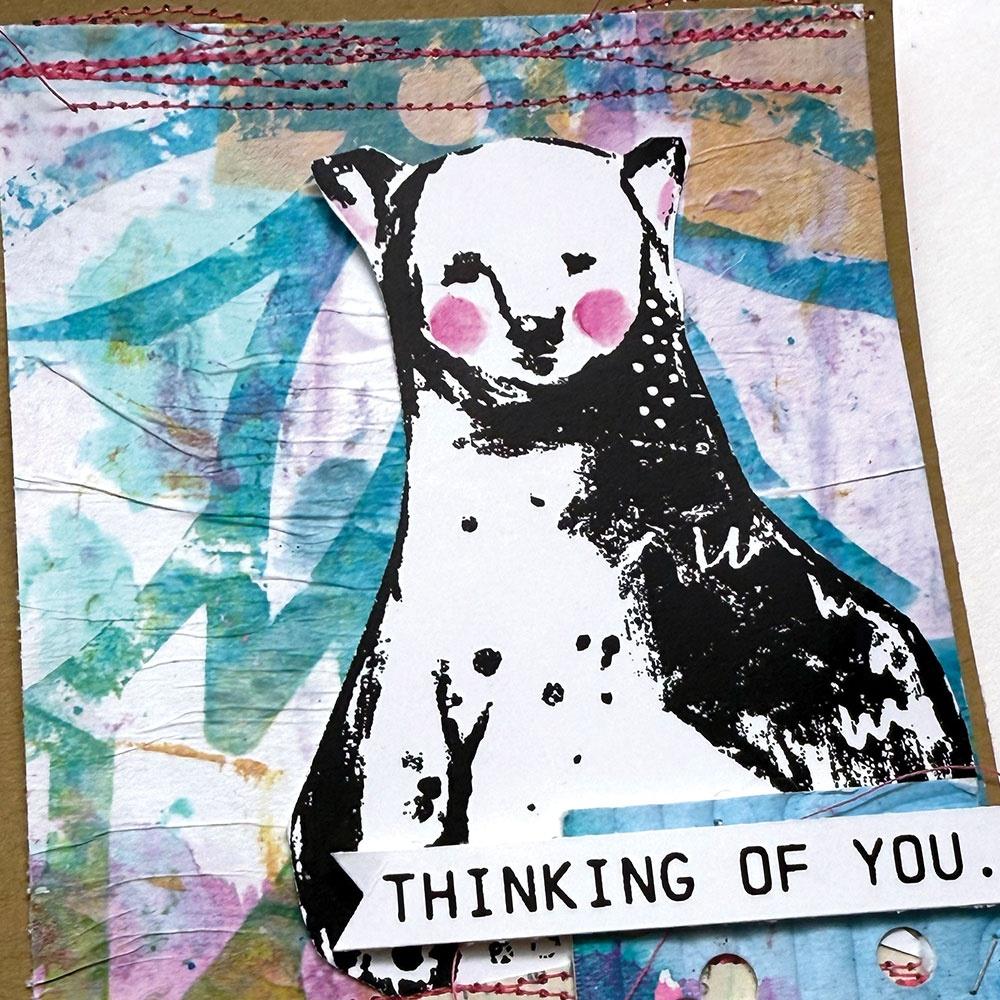 Dina Wakley Media - Stencils  - Flowing Petals