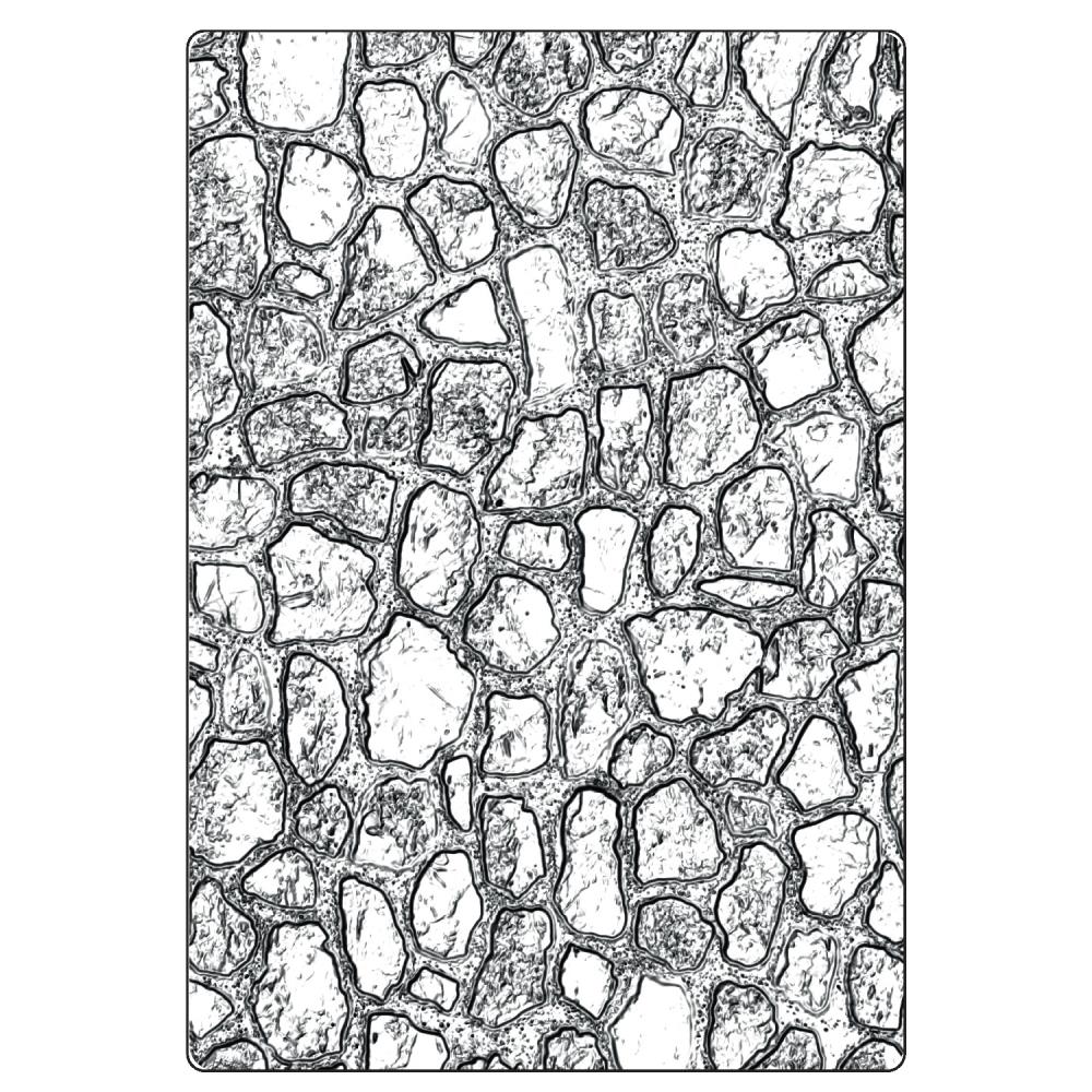 Sizzix/Tim Holtz - 3D Embossing Folder - Vault - Cobblestone Large A5