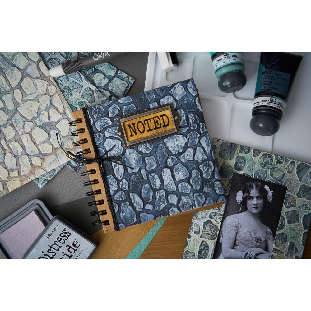 Sizzix/Tim Holtz - 3D Embossing Folder - Vault - Cobblestone Large A5