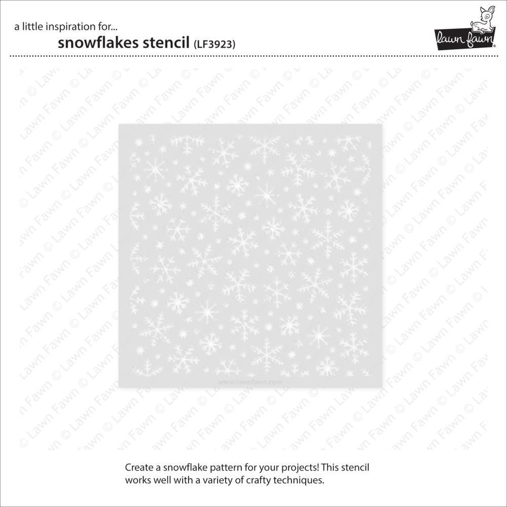 Lawn Fawn - Clippings Stencil - Snowflakes