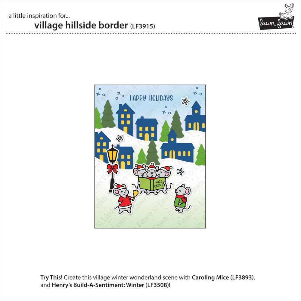 Lawn Fawn - Cuts Custom Craft Dies - Village Hillside