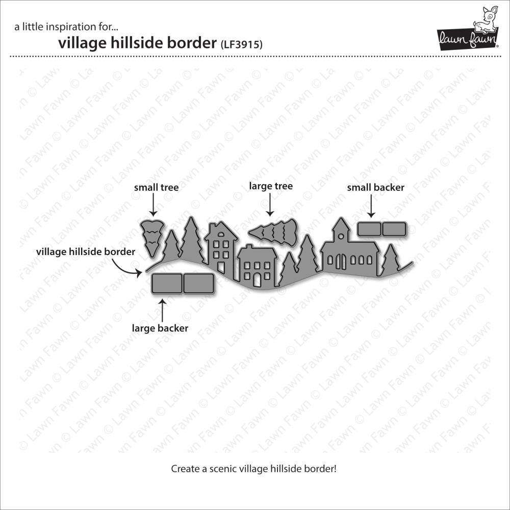 Lawn Fawn - Cuts Custom Craft Dies - Village Hillside