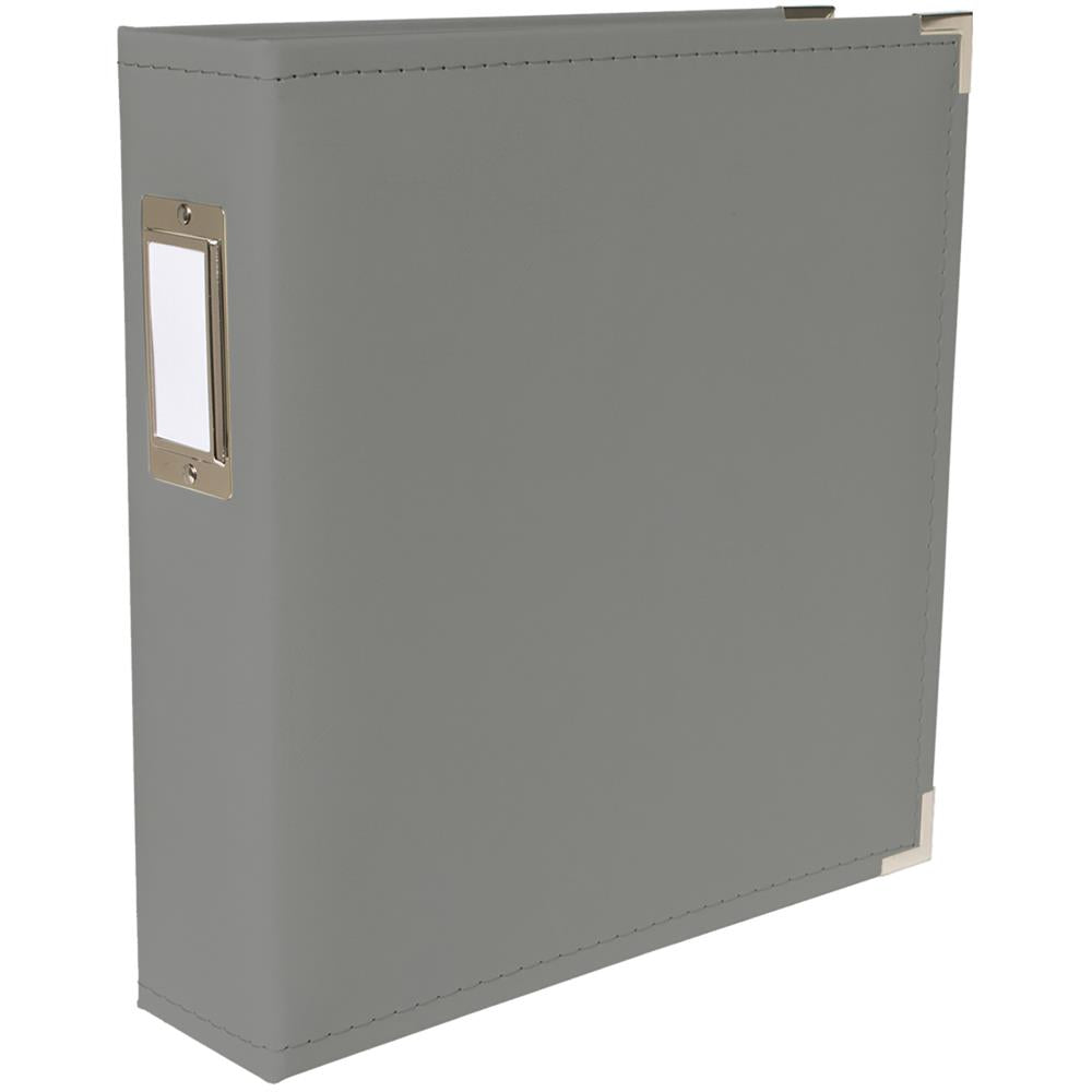 We R MemoryKeepers - Classic Leather (Faux), Charcoal - 3-Ring, 8,5 x 11"