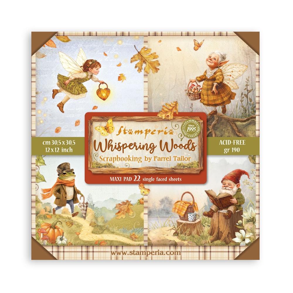 Stamperia  - Whispering woods - Singled sided - Paper Pad  22 pk - 12 x 12"
