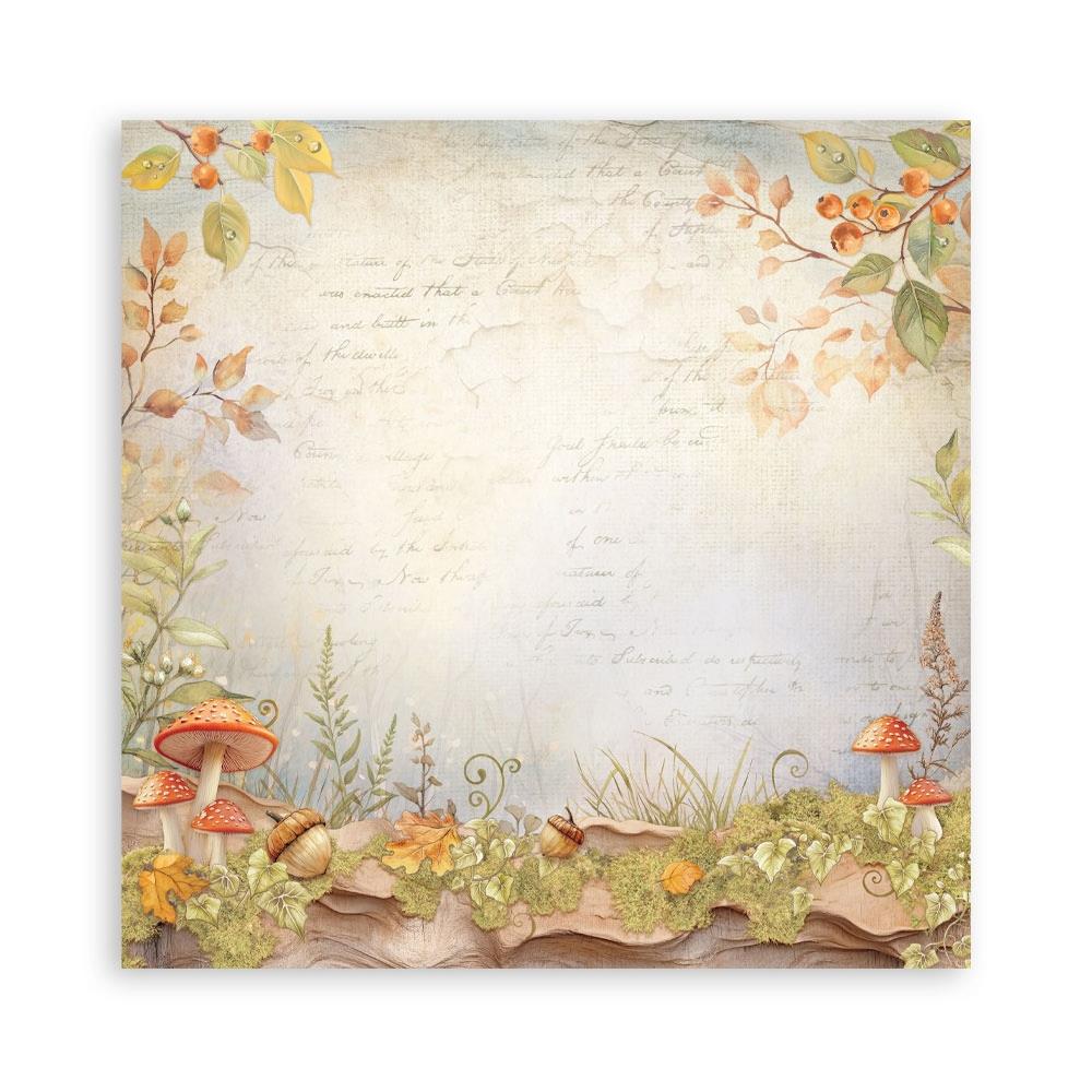 Stamperia  - Whispering woods - Singled sided - Paper Pad    8 x 8" (22ark)