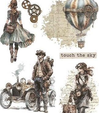 Stamperia - Rub Ons - Voyages Fantastique - Explorers