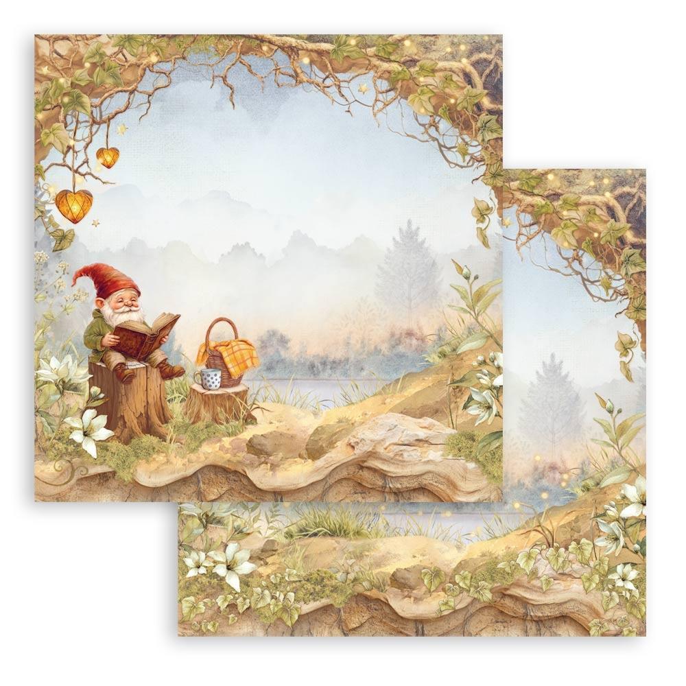 Stamperia - Whispering woods  - Paper Pad - 8 x 8" (10 sheets)