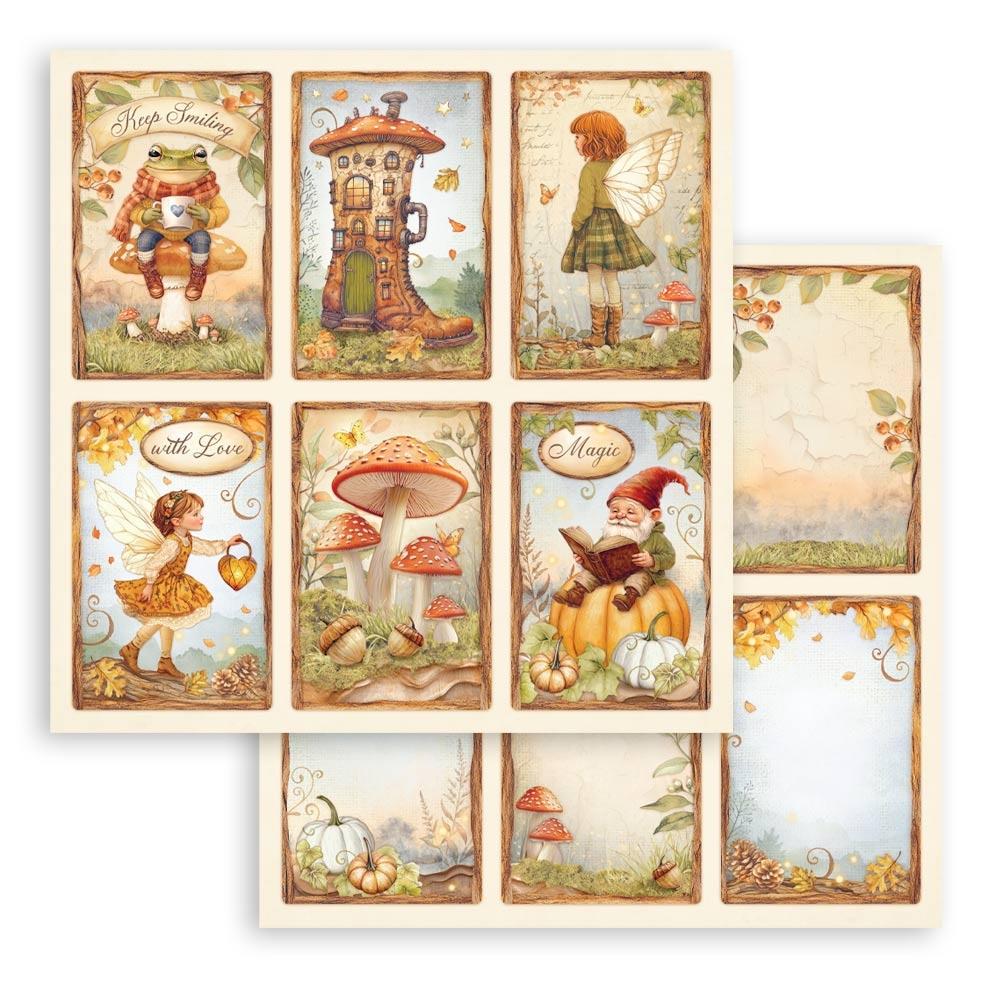 Stamperia - Whispering woods  - Paper Pad - 8 x 8" (10 sheets)