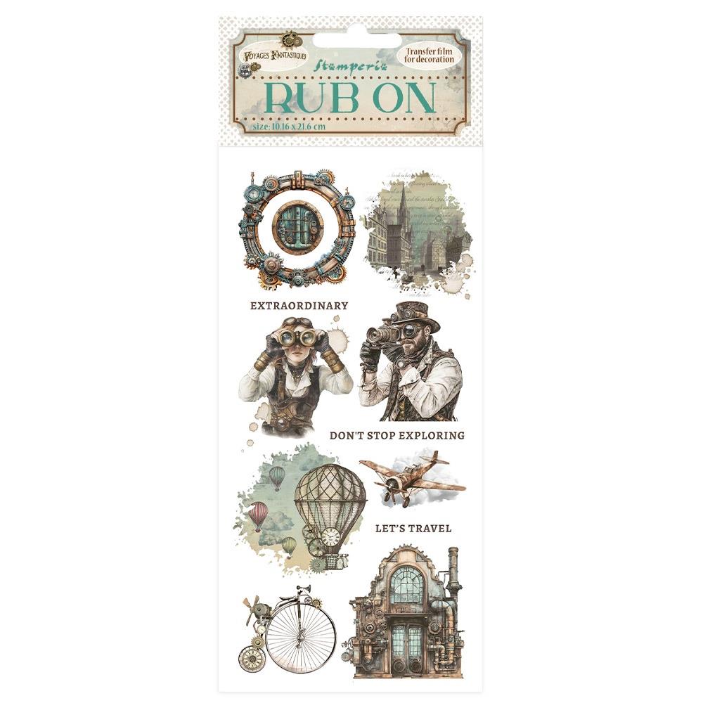 Stamperia - Rub Ons - Voyages Fantastique - Mechanical wonders