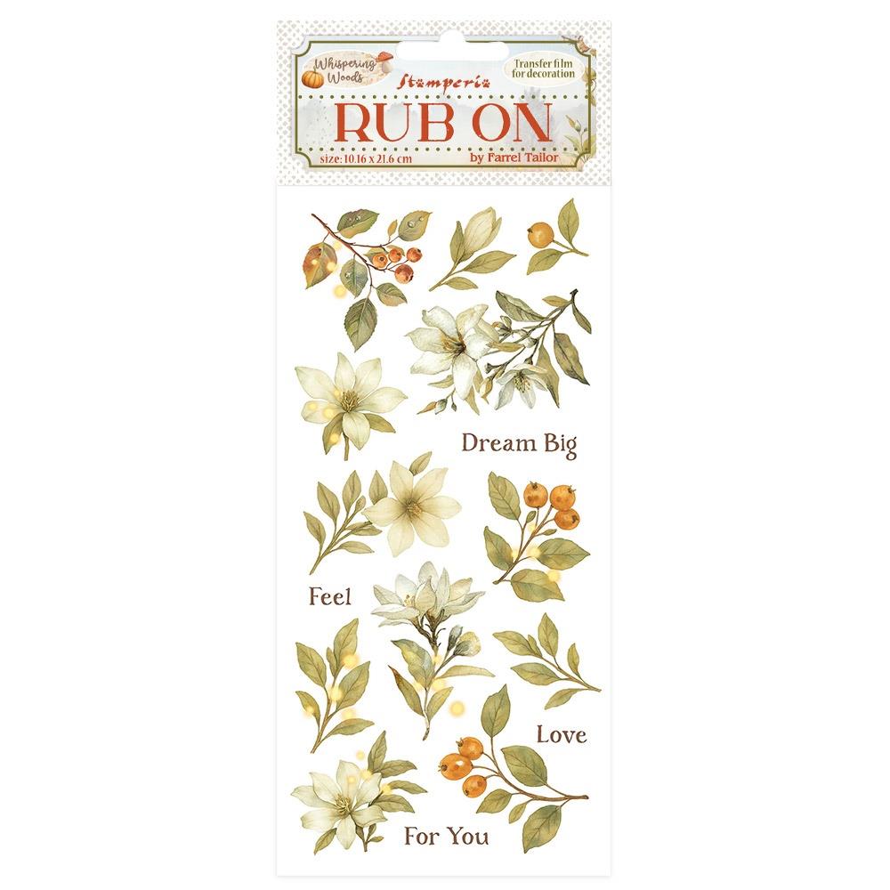Stamperia - Rub Ons - Whispering woods - Magnolia