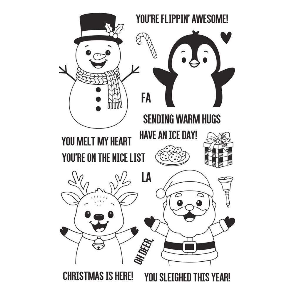 Simon Hurley - Simon Hurley Create - Clear Stamp Set - Christmas Hugs