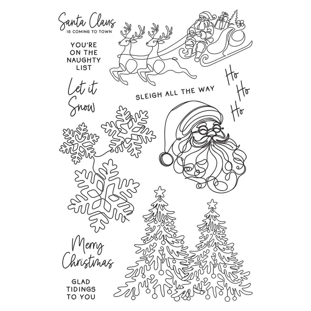 Simon Hurley - Simon Hurley Create - Clear Stamp Set - Ho Ho Ho