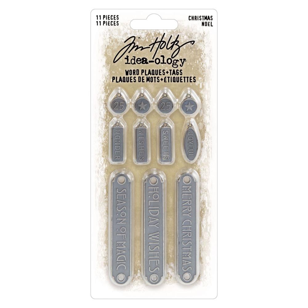 Tim Holtz- Idea-ology - Christmas - Word Plaques + Tags