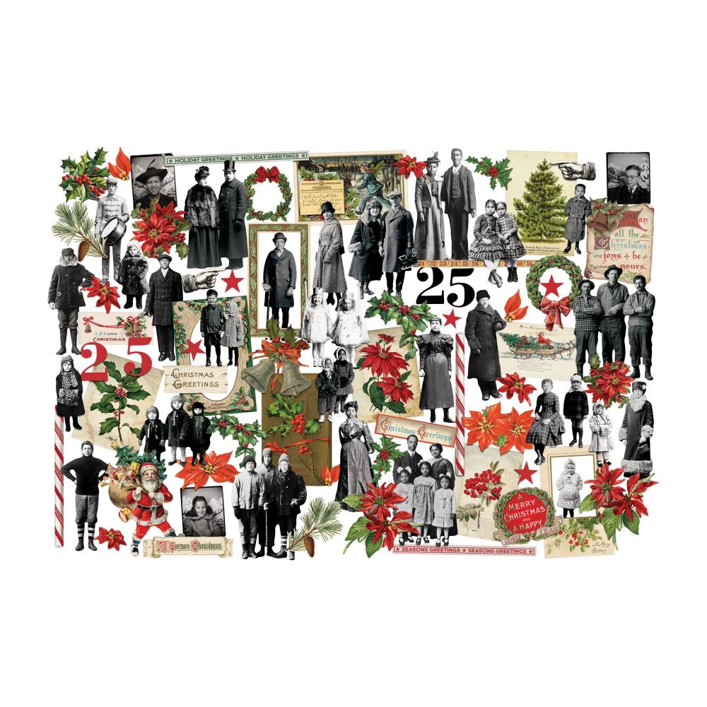 Tim Holtz - Ideaology - Christmas - Layers + Paper Dolls