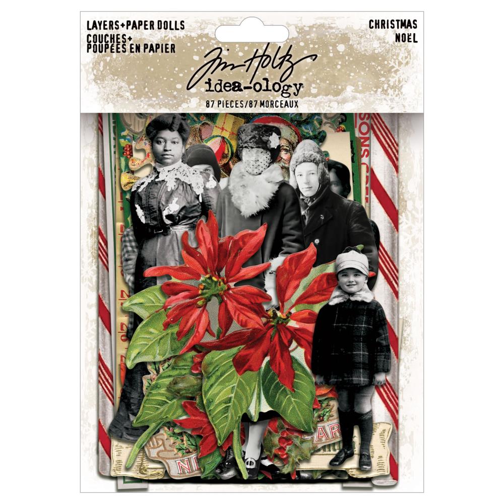 Tim Holtz - Ideaology - Christmas - Layers + Paper Dolls
