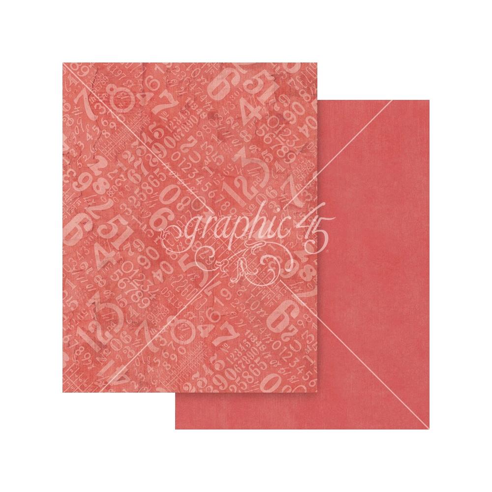 Graphic 45 -  Journaling Through Time - Patterns & Solids Paper Pad - 8,5 x 11"