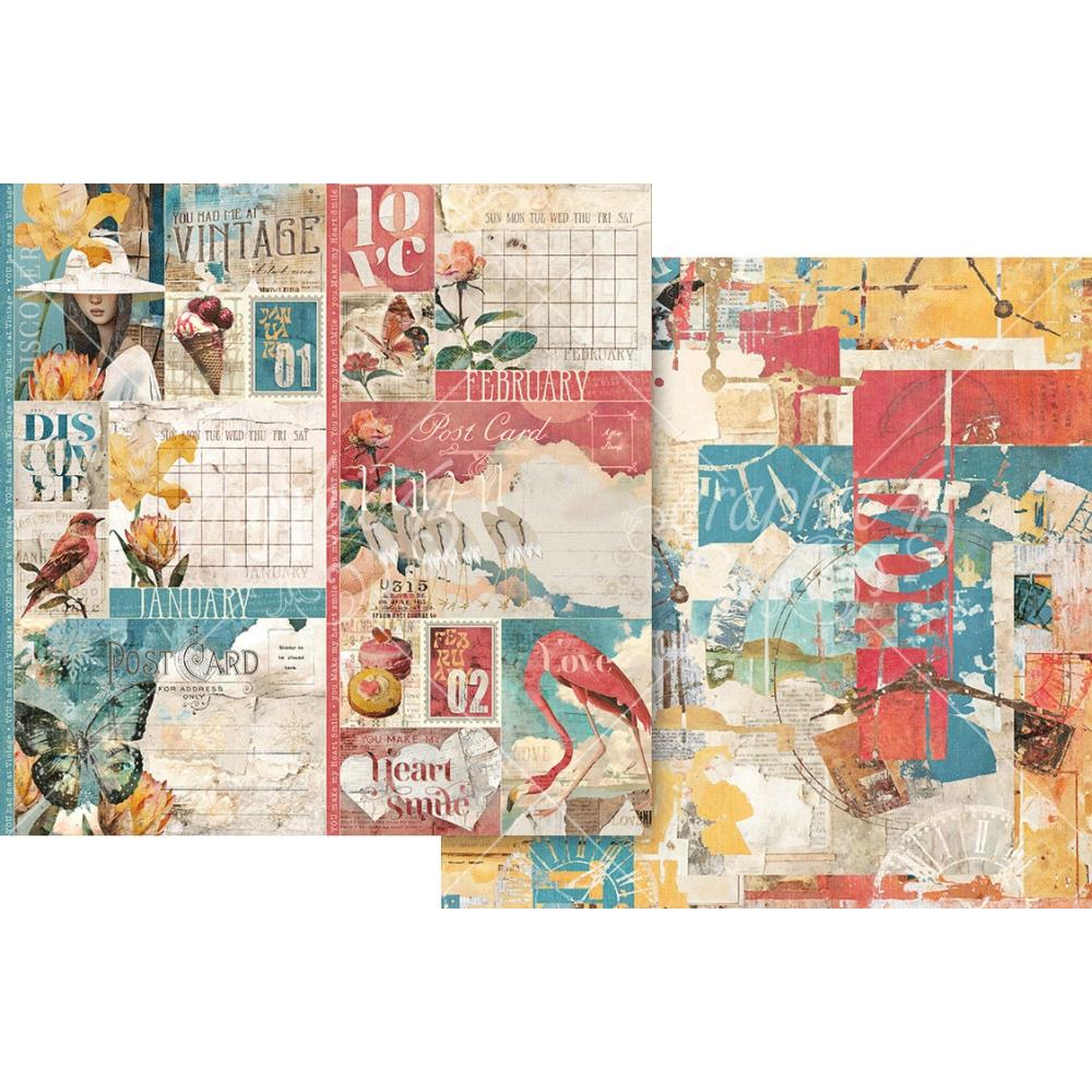 Graphic 45 - Journaling Trough Time - Paper Pad 8x8"