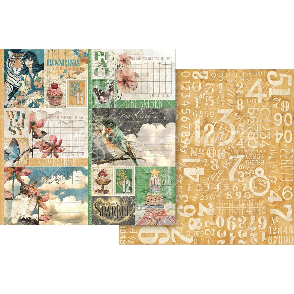 Graphic 45 - Journaling Through Time - Paper Pad - 12 x 12"