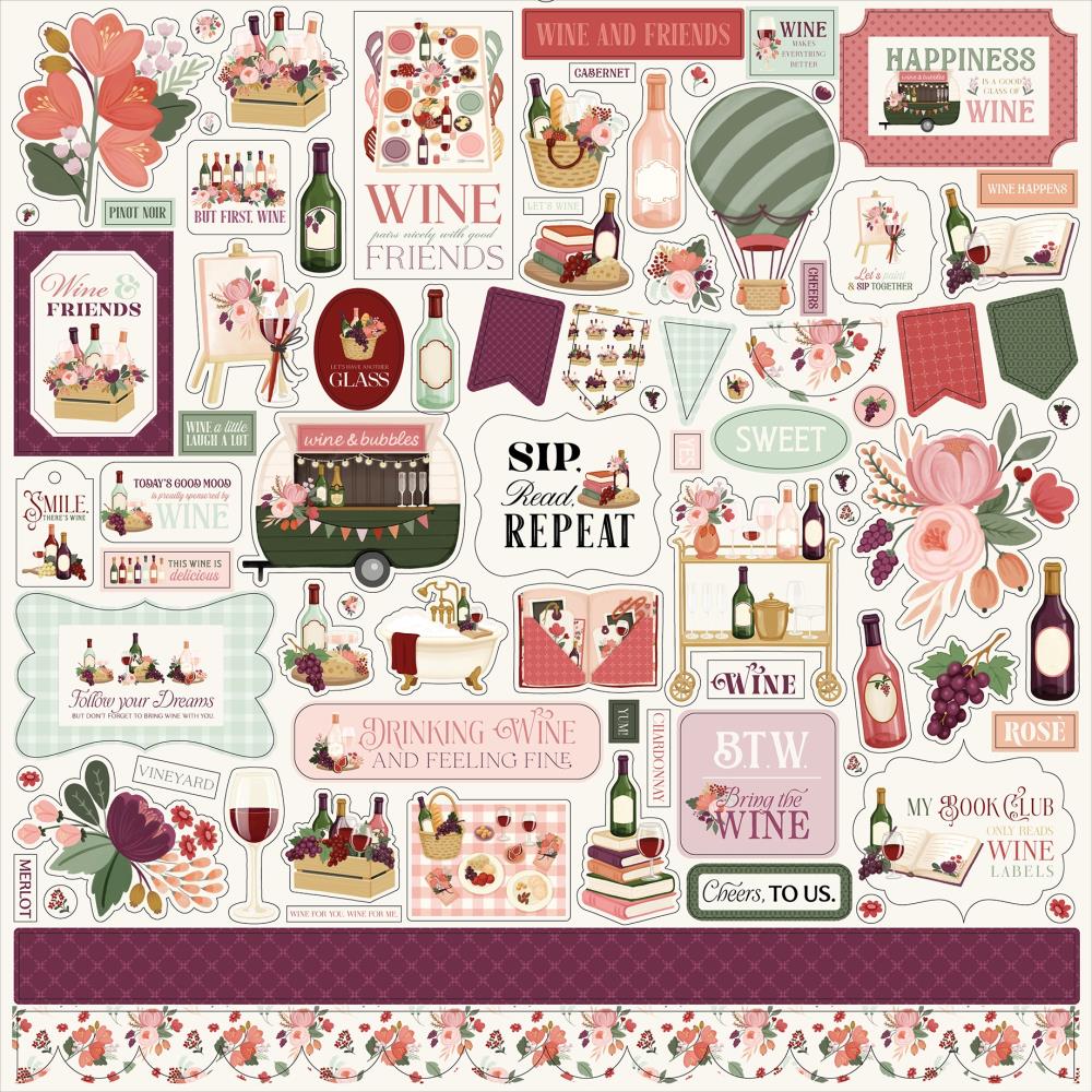 Carta Bella - Wine -  Collection Kit -  12x12"