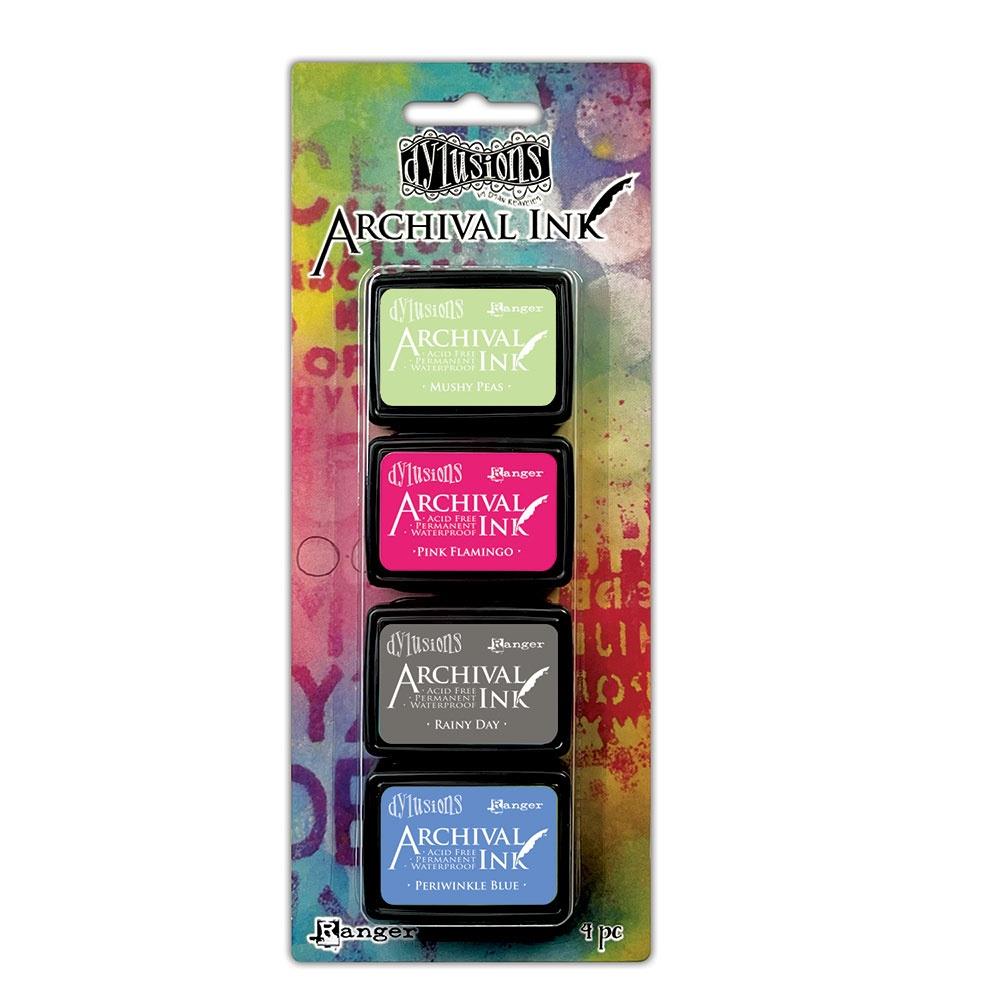 Ranger - Archival Ink Pad - Dylusion -  Mini Archival Pad Kit - #7 Earthy