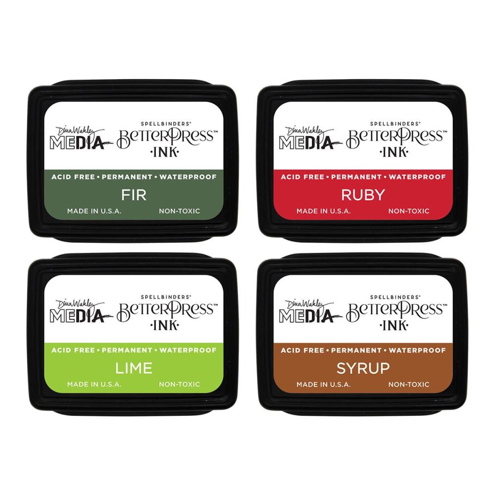Spellbinders Betterpress Mini Ink Set - Festive