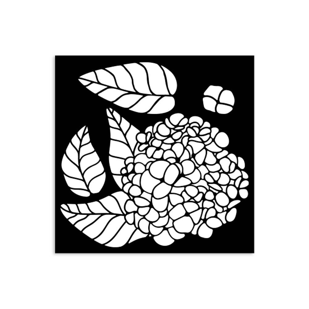 Stamperia - Quiet Days - Stencil - Hydrangea - 12x12cm