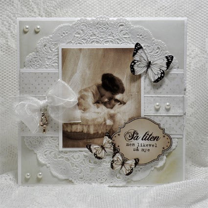 Kort & Godt - Utklippsark - Vintage Baby 12x12"