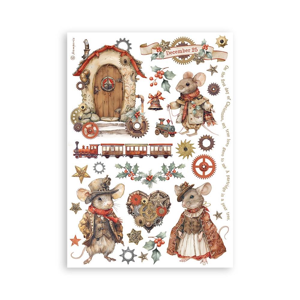 Stamperia - Gear up for christmas - Washi Pad A5