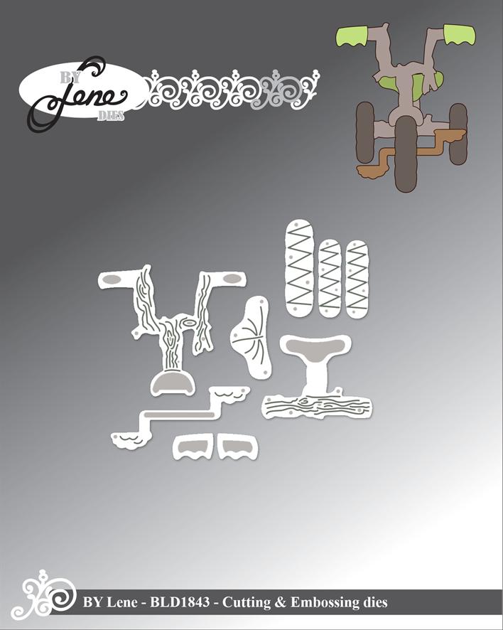 By Lene Design - Dies - Accessories for #BLD1839 Trehjulssykkel