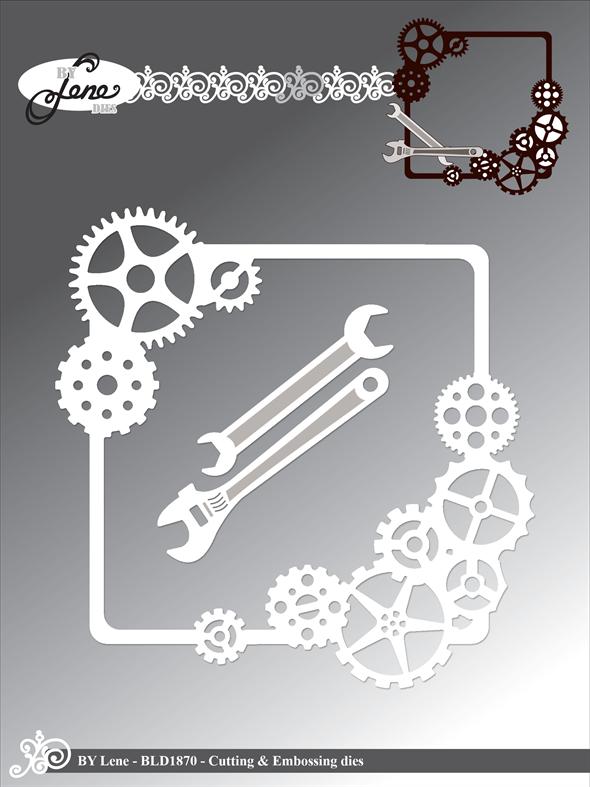 By Lene Design - Dies -  Gear Frame